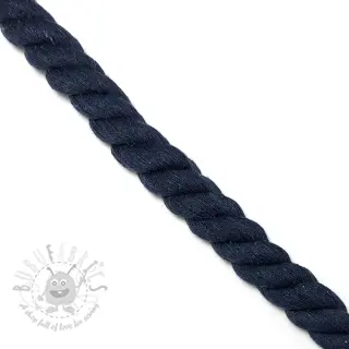 Katoenen koord getwijnd 2,5 cm marine