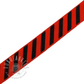 Omvouwelastiek STRIPE 20 mm red