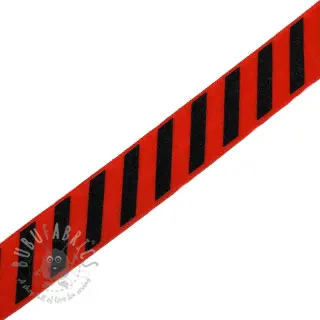 Omvouwelastiek STRIPE 20 mm red