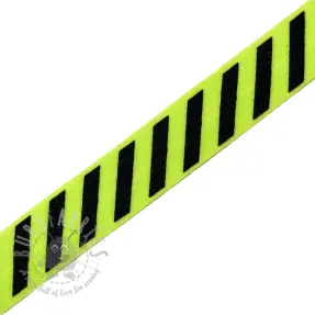 Omvouwelastiek STRIPE 20 mm lime