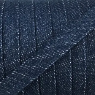 Bavlnená šnúra plochá 15 mm Denim petrol
