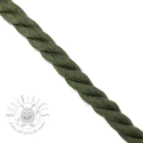 Katoenen koord getwijnd 2,5 cm army