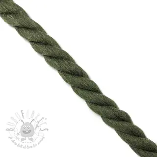 Katoenen koord getwijnd 2,5 cm army
