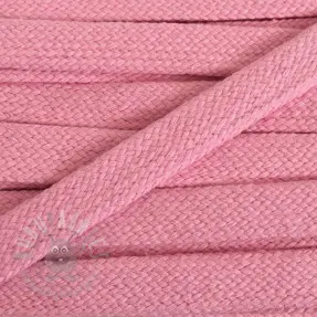 Katoenen koord plat 15 mm pink