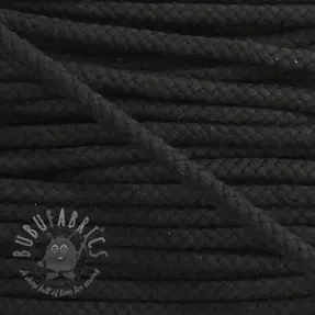 Katoenen koord 8 mm black