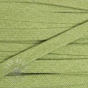 Katoenen koord plat 15 mm melange lime