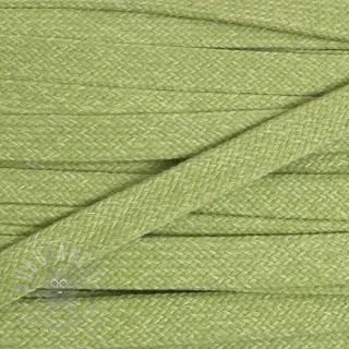 Katoenen koord plat 15 mm melange lime
