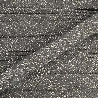 Katoenen koord plat 15 mm melange grey