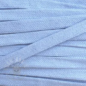 Katoenen koord plat 15 mm light blue