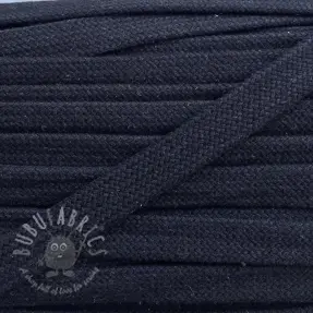 Katoenen koord plat 15 mm dark blue