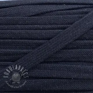 Katoenen koord plat 15 mm dark blue
