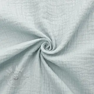 Dubbelgaas/mousseline baby blue ORGANIC