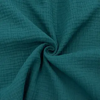 Dvojitá gázovina/mušelín dark cyan