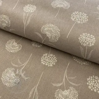 Decoratiestof Linenlook Elegant dandelion taupe