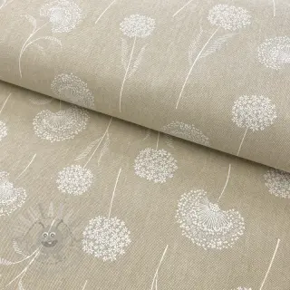Decoratiestof Linenlook Elegant dandelion natural
