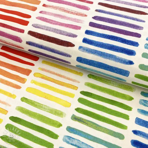 Decoratiestof premium Colorful rainbow stripe
