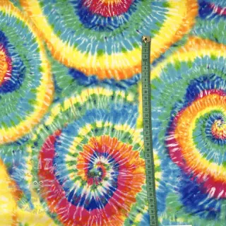 Decoratiestof premium Luxe rainbow swirl digital print