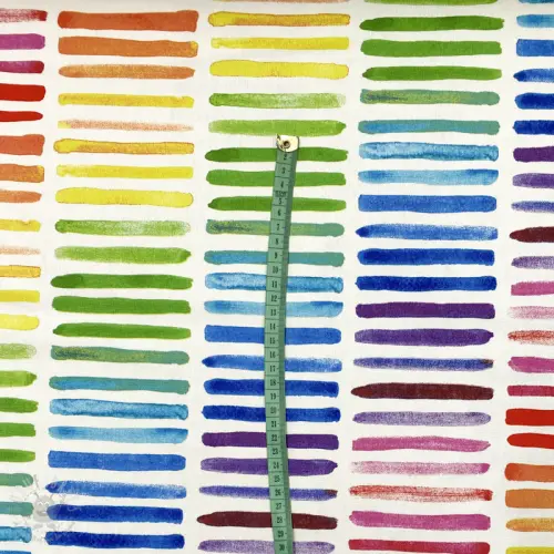 Decoratiestof premium Colorful rainbow stripe