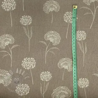 Decoratiestof Linenlook Elegant dandelion taupe