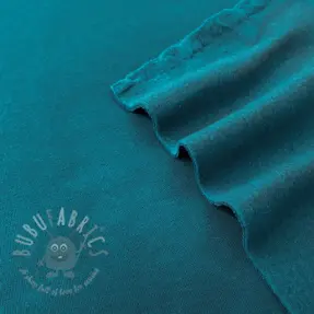 Geruwde sweaterstof JOGGING petrol