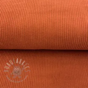 Ribfluweel orange