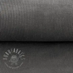 Ribfluweel dark grey