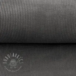 Ribfluweel dark grey
