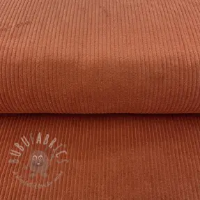 Ribfluweel terracotta