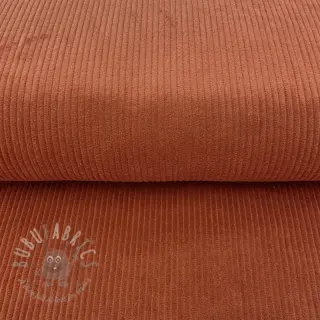 Ribfluweel terracotta