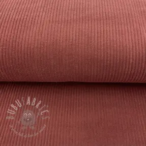 Ribfluweel dark rose