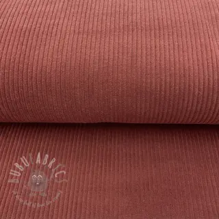 Ribfluweel dark rose