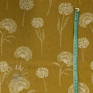 Decoratiestof Linenlook Elegant dandelion golden yellow