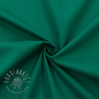 Katoenen popeline dark emerald