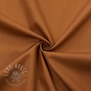 Katoenen popeline dark cognac