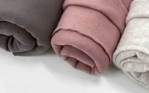 Geruwde sweaterstof effen