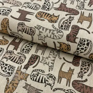 Decoratiestof Linenlook Cat wildlife art