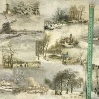 Decoratiestof Winter landscape digital print