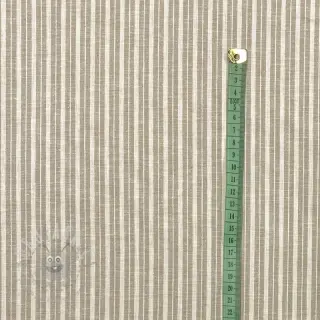 Linnen met katoen Lira big stripe beige