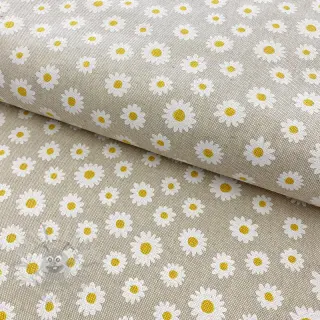 Decoratiestof Linenlook Daisy sweet garden