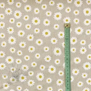 Decoratiestof Linenlook Daisy sweet garden