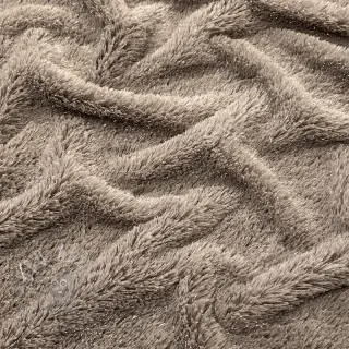 Kunstbont LUREX SILVER taupe