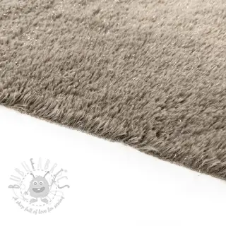 Kunstbont LUREX SILVER taupe