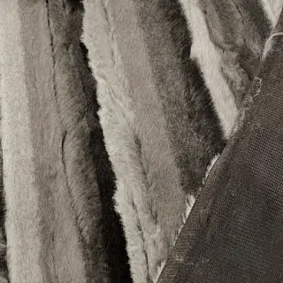 Umelá kožušina Stripe dark brown