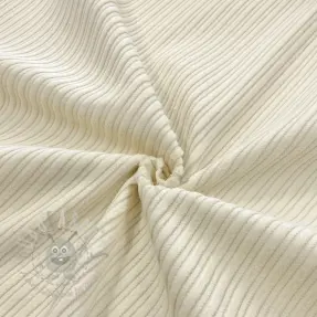 Ribfluweel STRIPE ecru