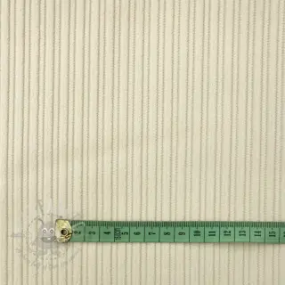 Ribfluweel STRIPE ecru