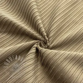 Ribfluweel STRIPE beige