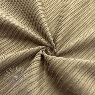 Ribfluweel STRIPE beige