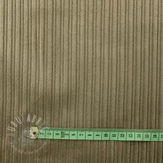 Ribfluweel STRIPE beige