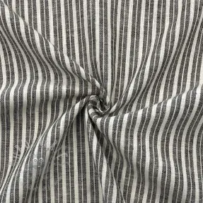 Linnen met katoen Lira big stripe black