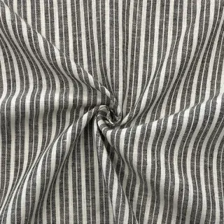 Ľan s bavlnou Lira big stripe black